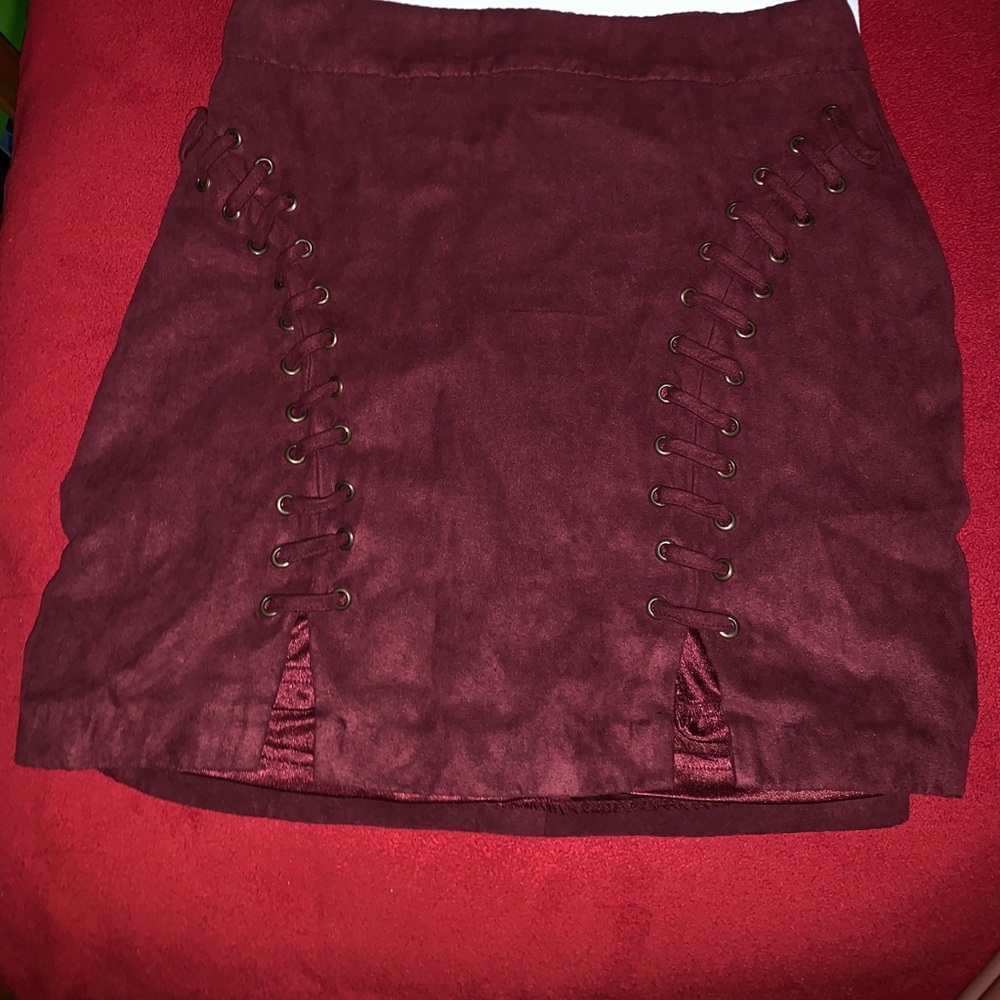 Mini skirt Burgundy